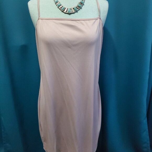 INC Sexy lightweight Sweater dress w/gathered sides & matching Slip XL - Picture 7 of 10